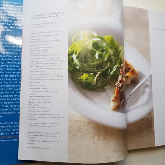 Gordon Ramsay's Cookbook Passion for Seafood with Roz Denny Hardcover 2013 - Picture 7 of 16